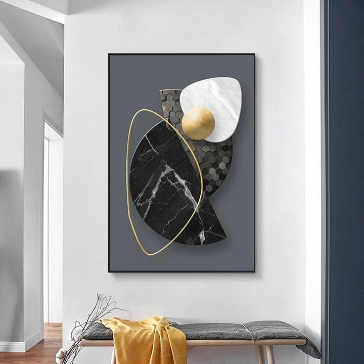 Golden Bloom Wall Art