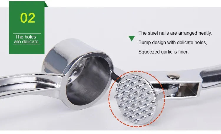 Silvery Garlic Masher