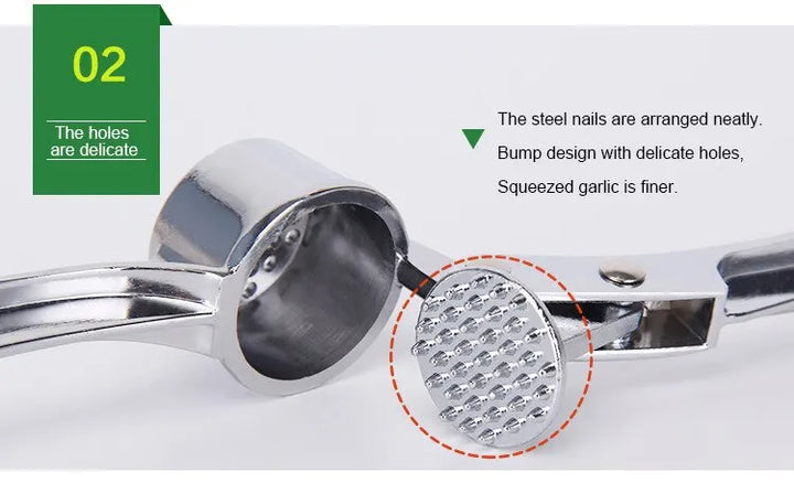 Silvery Garlic Masher
