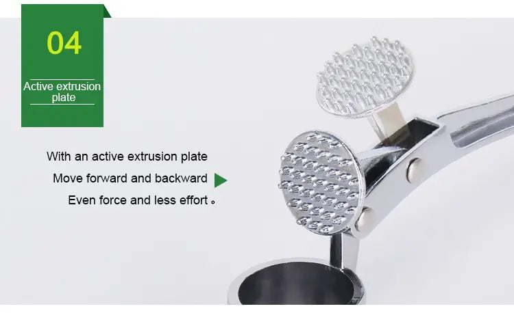 Silvery Garlic Masher