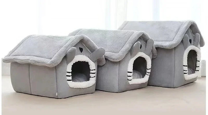 Indoor Warm Dog House Soft Pet Bed