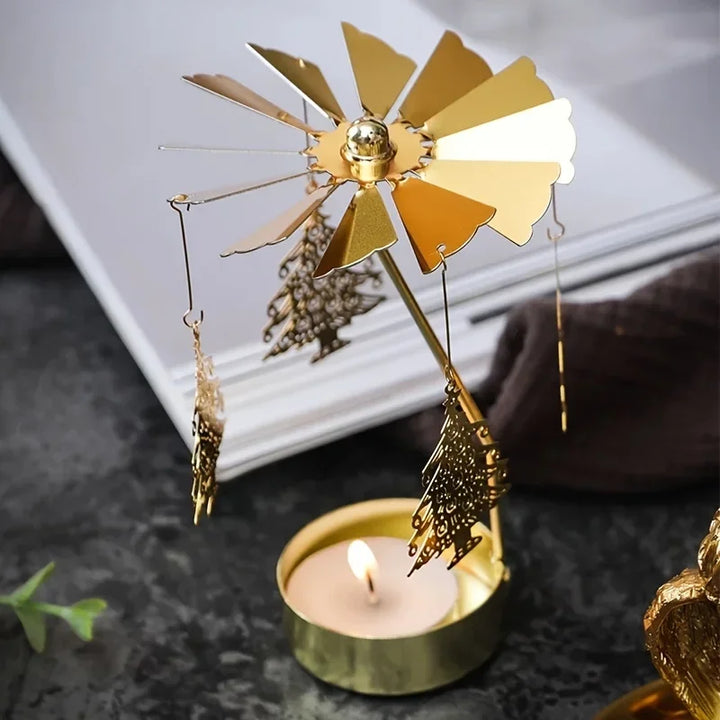 Spinning Glow Candle Holder