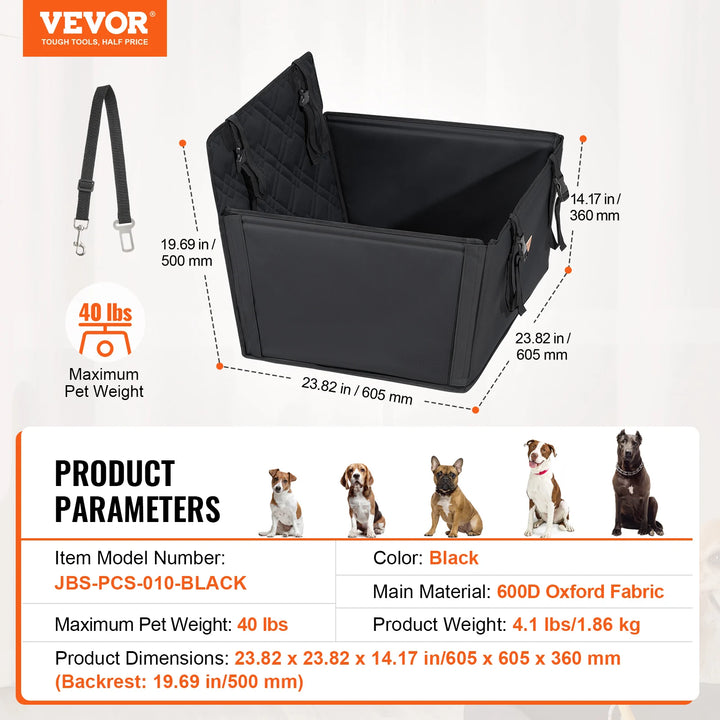 VEVOR Pet Travel Bed