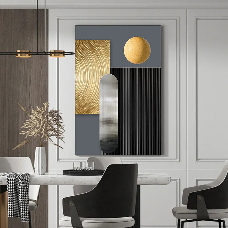 Golden Bloom Wall Art