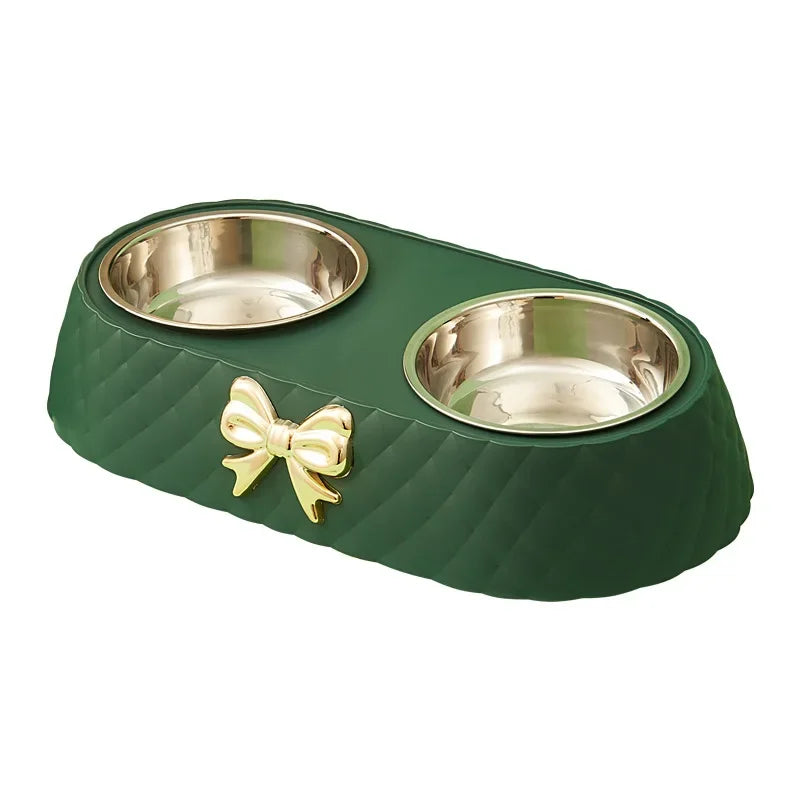 Bowtie Double Pet Bowl