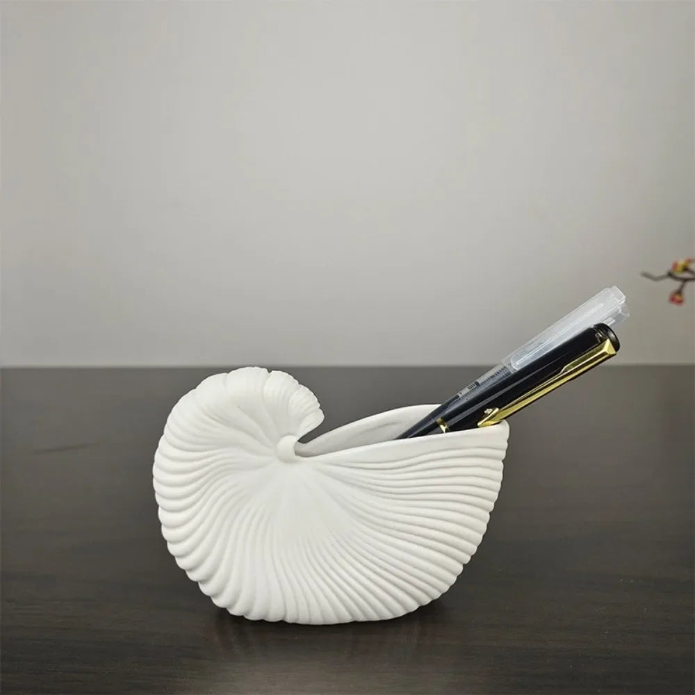 Shell Grace Ceramic Vase