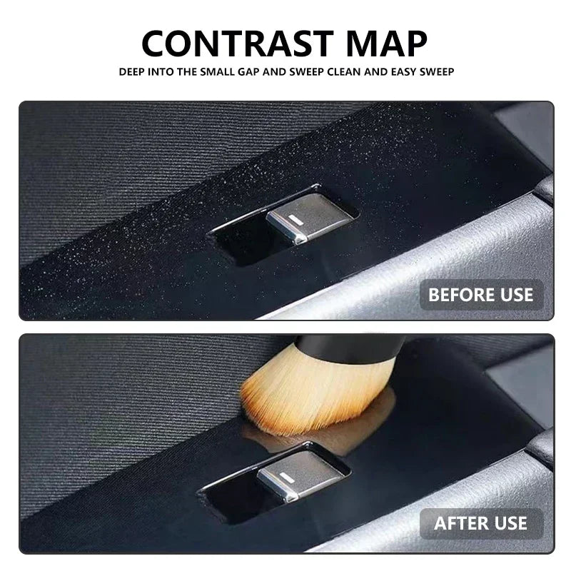 Car Badge Dust Brush Interior