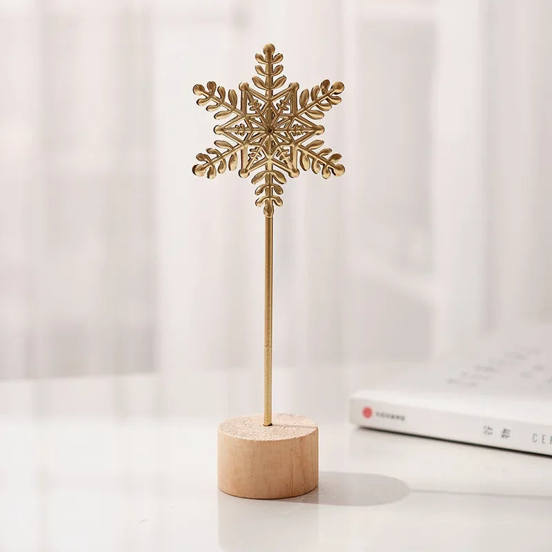 Golden Ginkgo Leaf Feather Metal Model