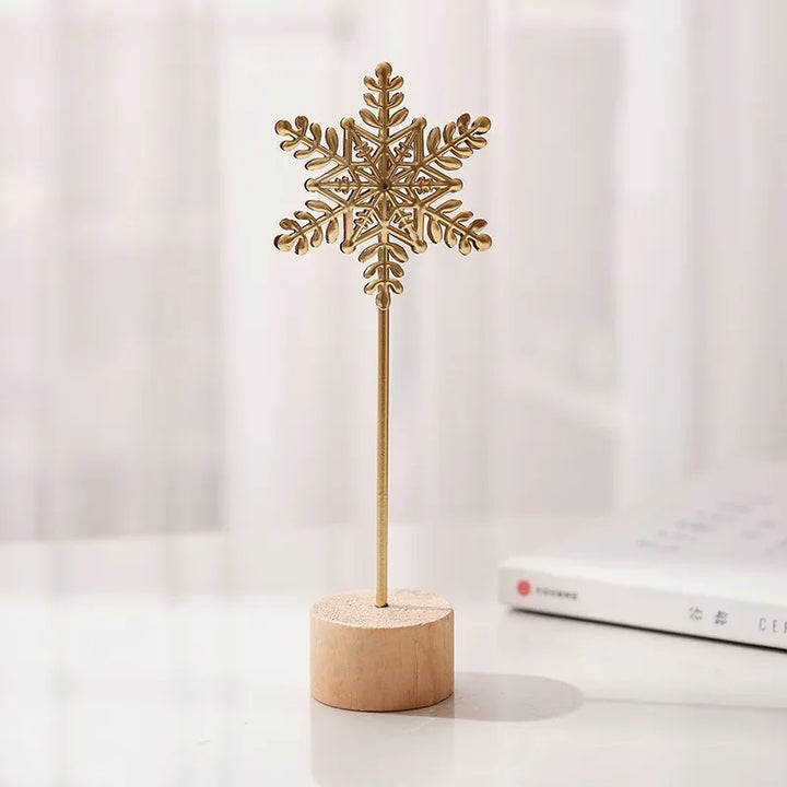 Golden Ginkgo Leaf Feather Metal Model