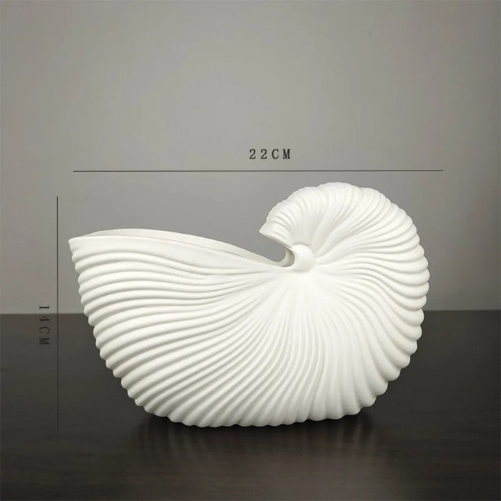 Shell Grace Ceramic Vase