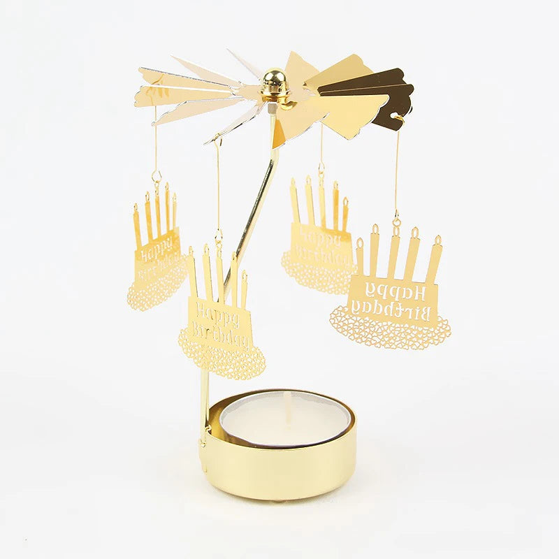 Spinning Glow Candle Holder