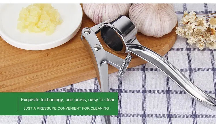 Silvery Garlic Masher