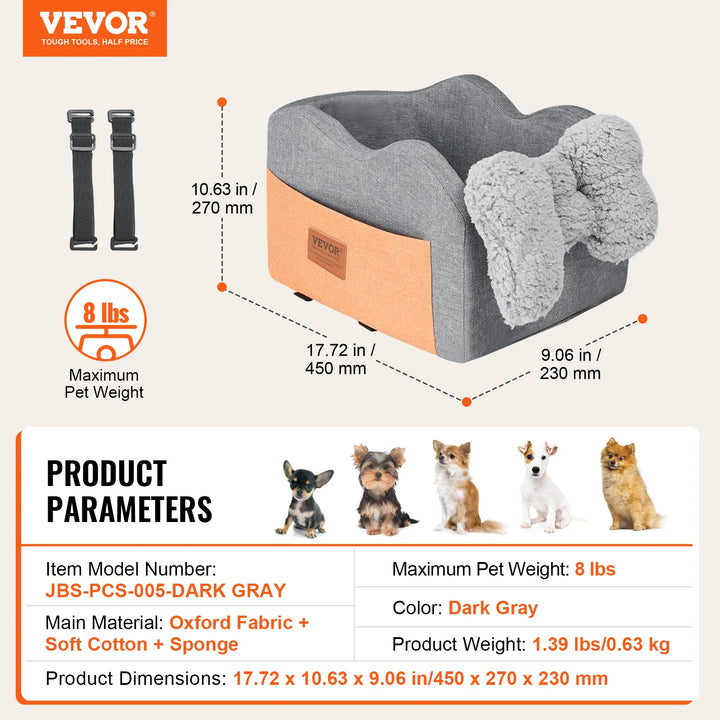 VEVOR Pet Travel Bed