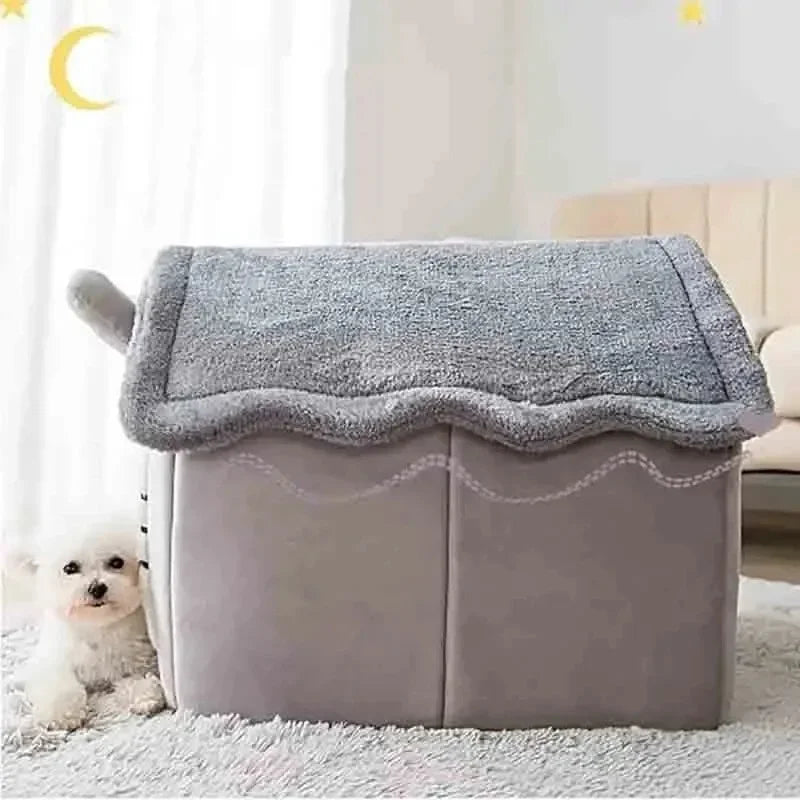 Indoor Warm Dog House Soft Pet Bed