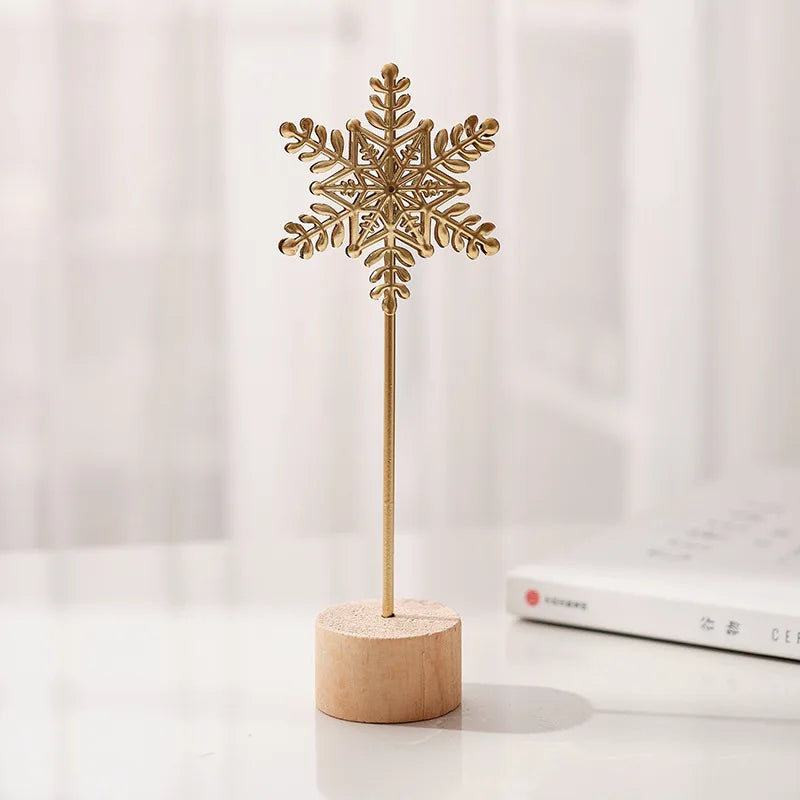 Golden Ginkgo Leaf Feather Metal Model