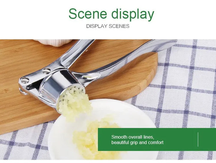 Silvery Garlic Masher