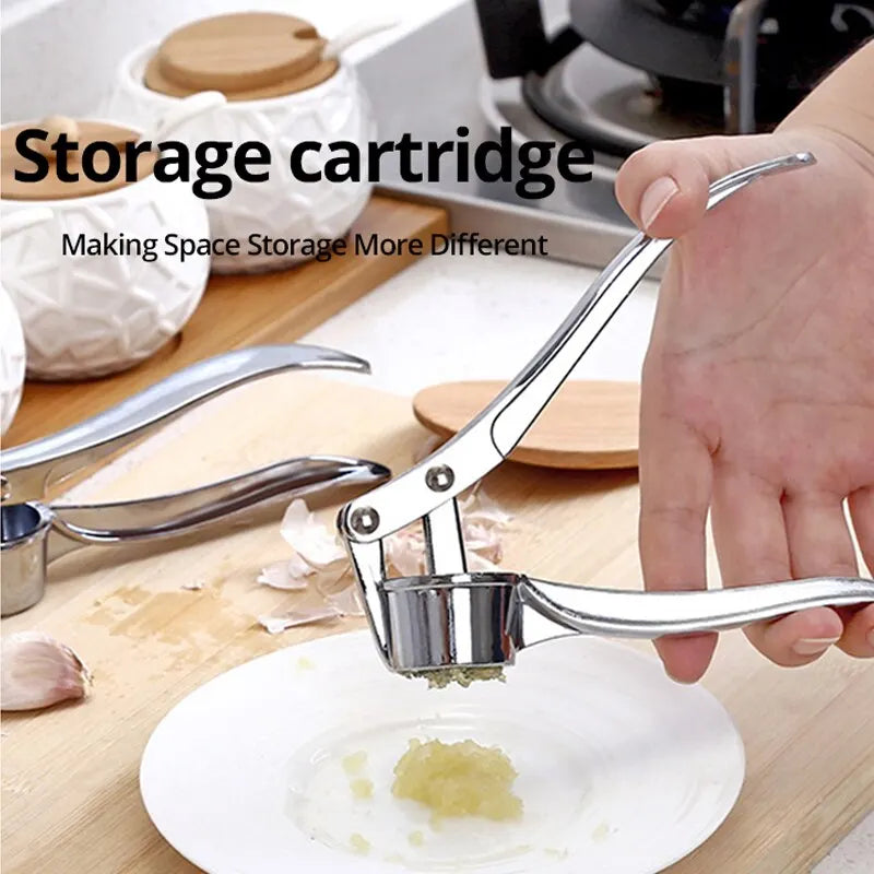 Silvery Garlic Masher