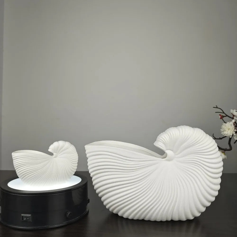 Shell Grace Ceramic Vase