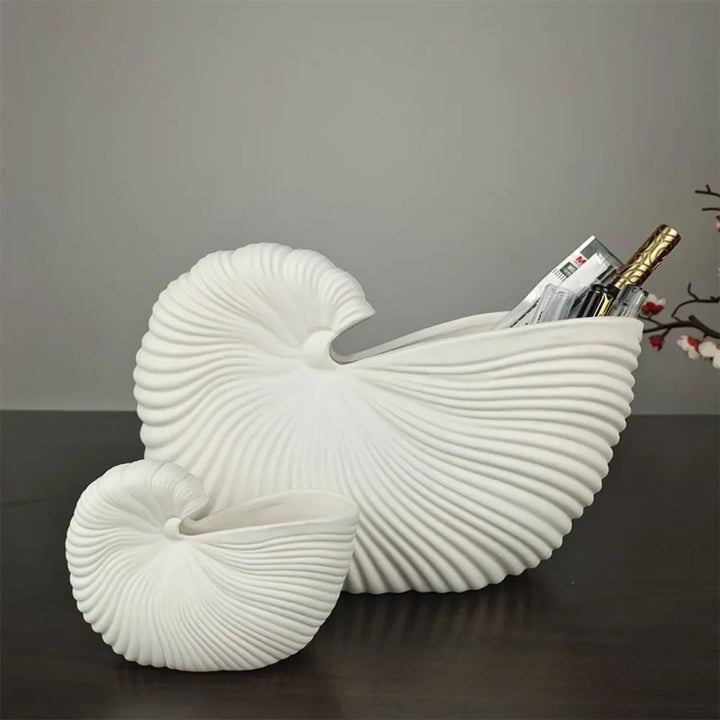 Shell Grace Ceramic Vase