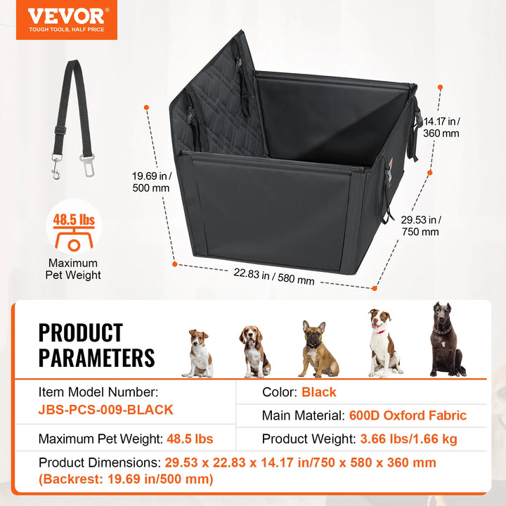 VEVOR Pet Travel Bed