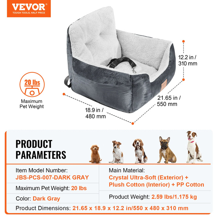 VEVOR Pet Travel Bed