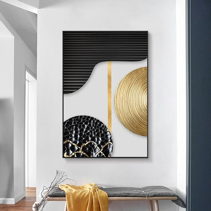 Golden Bloom Wall Art