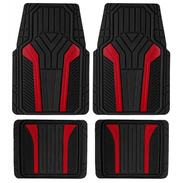 Carbon Red Auto Mats