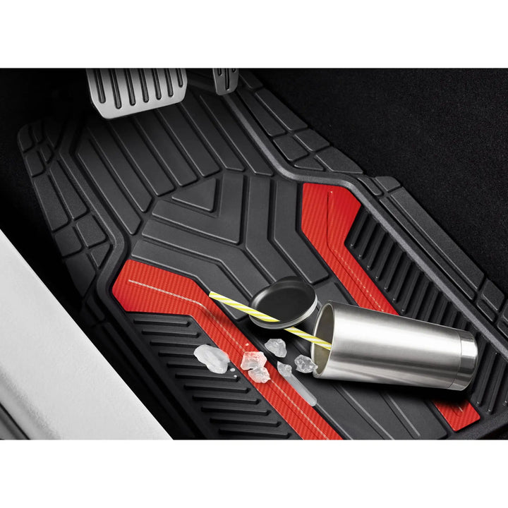 Carbon Red Auto Mats