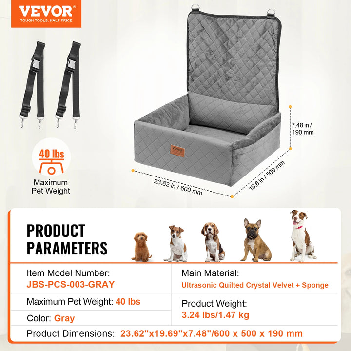 VEVOR Pet Travel Bed