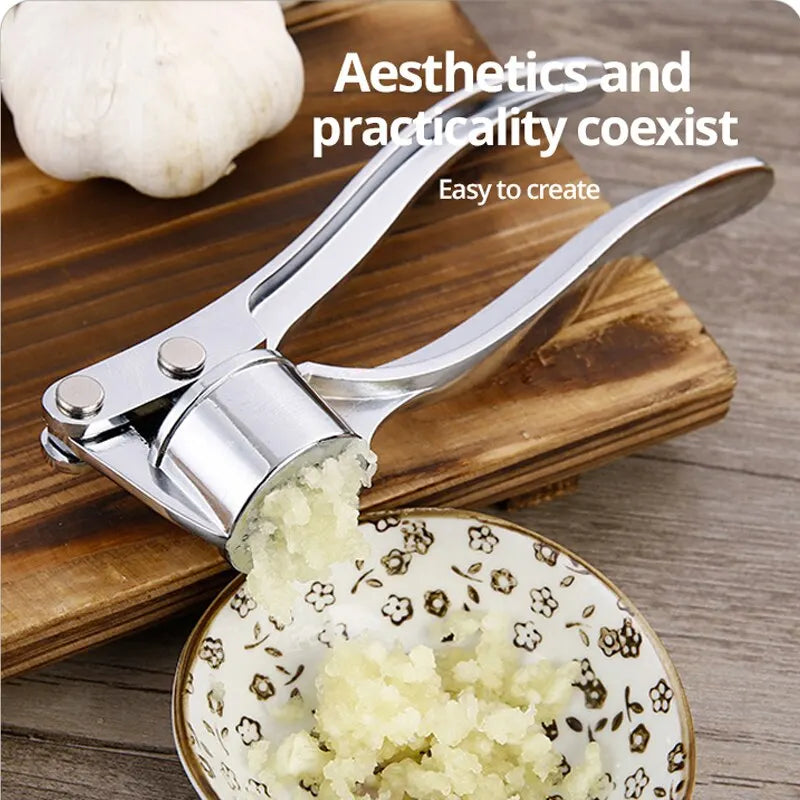 Silvery Garlic Masher