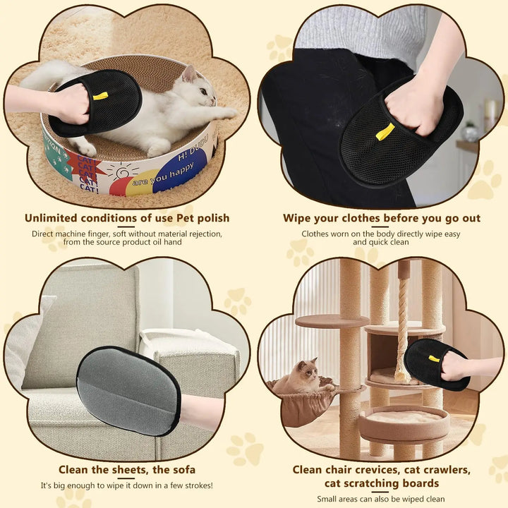 Reusable Cat Grooming Gloves