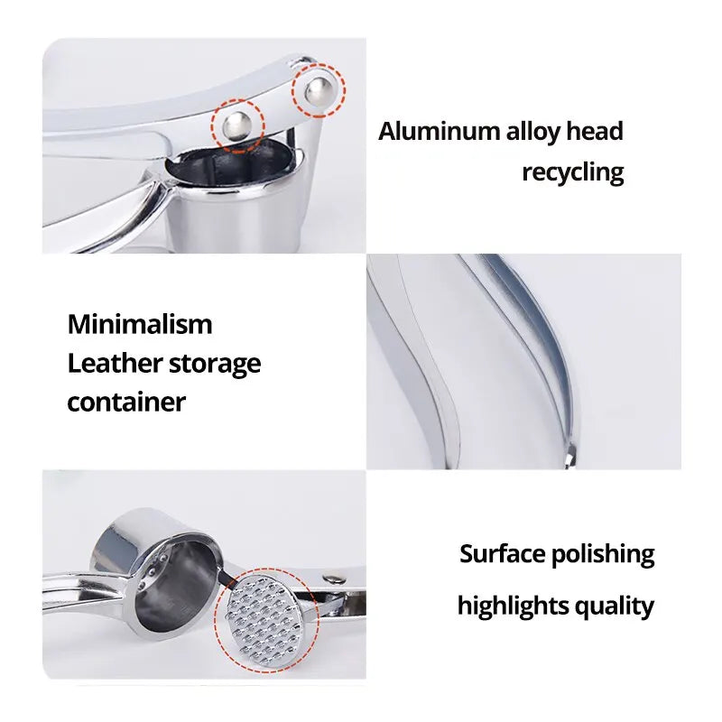 Silvery Garlic Masher