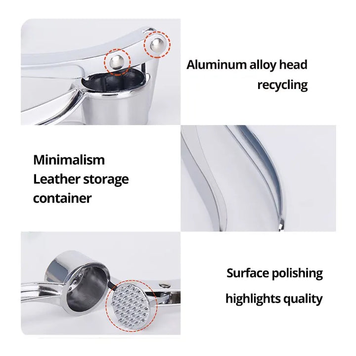 Silvery Garlic Masher
