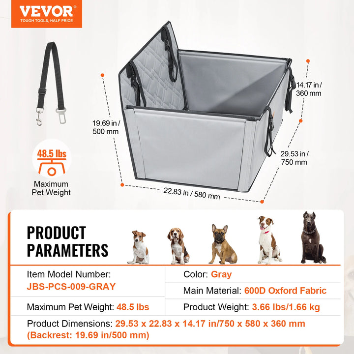 VEVOR Pet Travel Bed