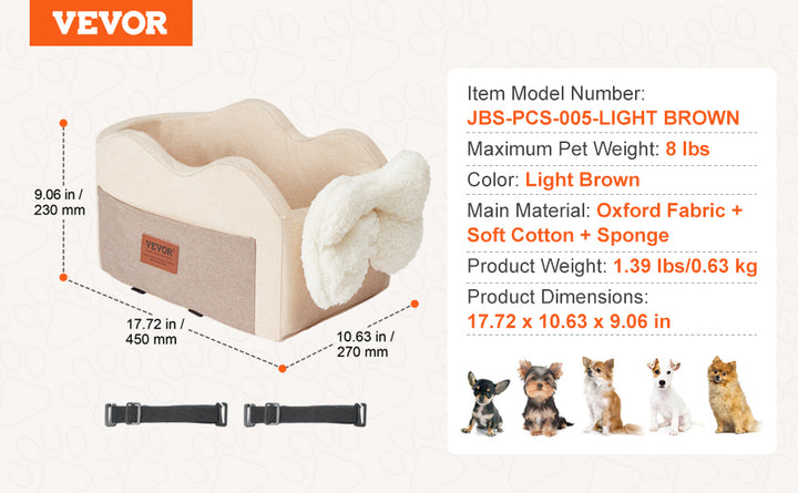 VEVOR Pet Travel Bed