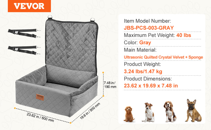 VEVOR Pet Travel Bed