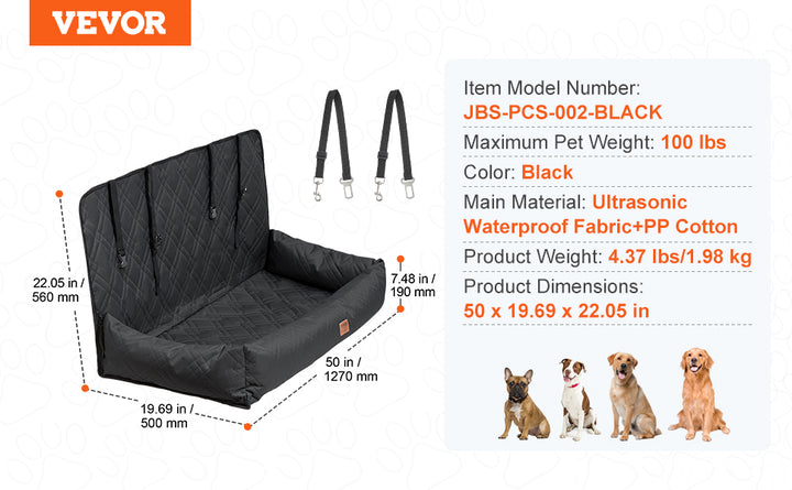 VEVOR Pet Travel Bed