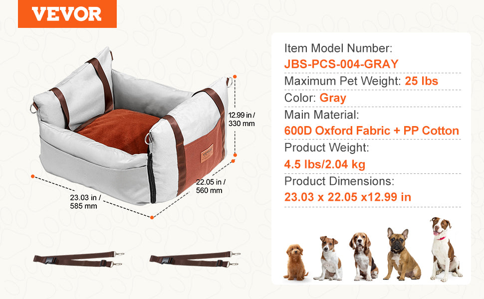 VEVOR Pet Travel Bed