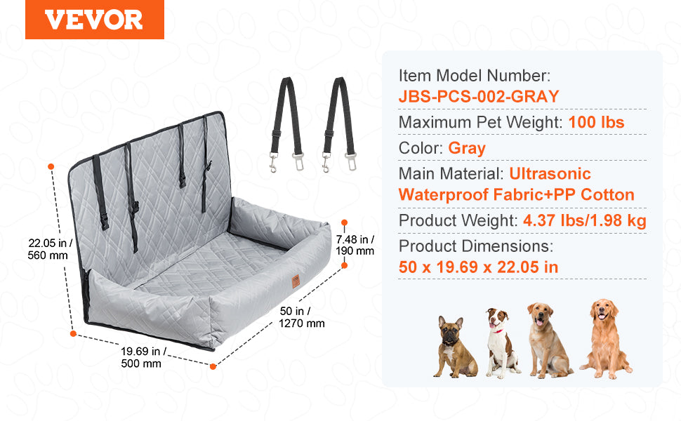 VEVOR Pet Travel Bed