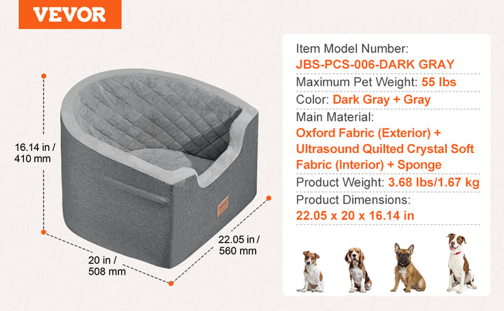 VEVOR Pet Travel Bed